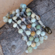 Wrap Bracelet of Amazonite Beads with Pendant