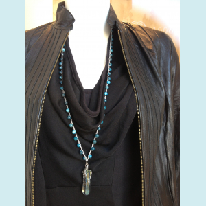 Felicia necklace with Apetite gemstone beads